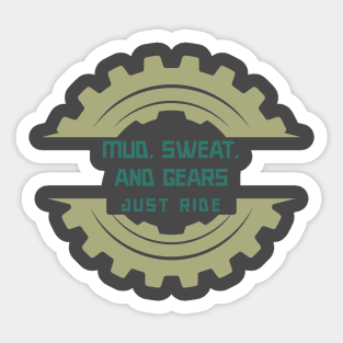 Mud Sweat and Gears Mountain Bike Sticker